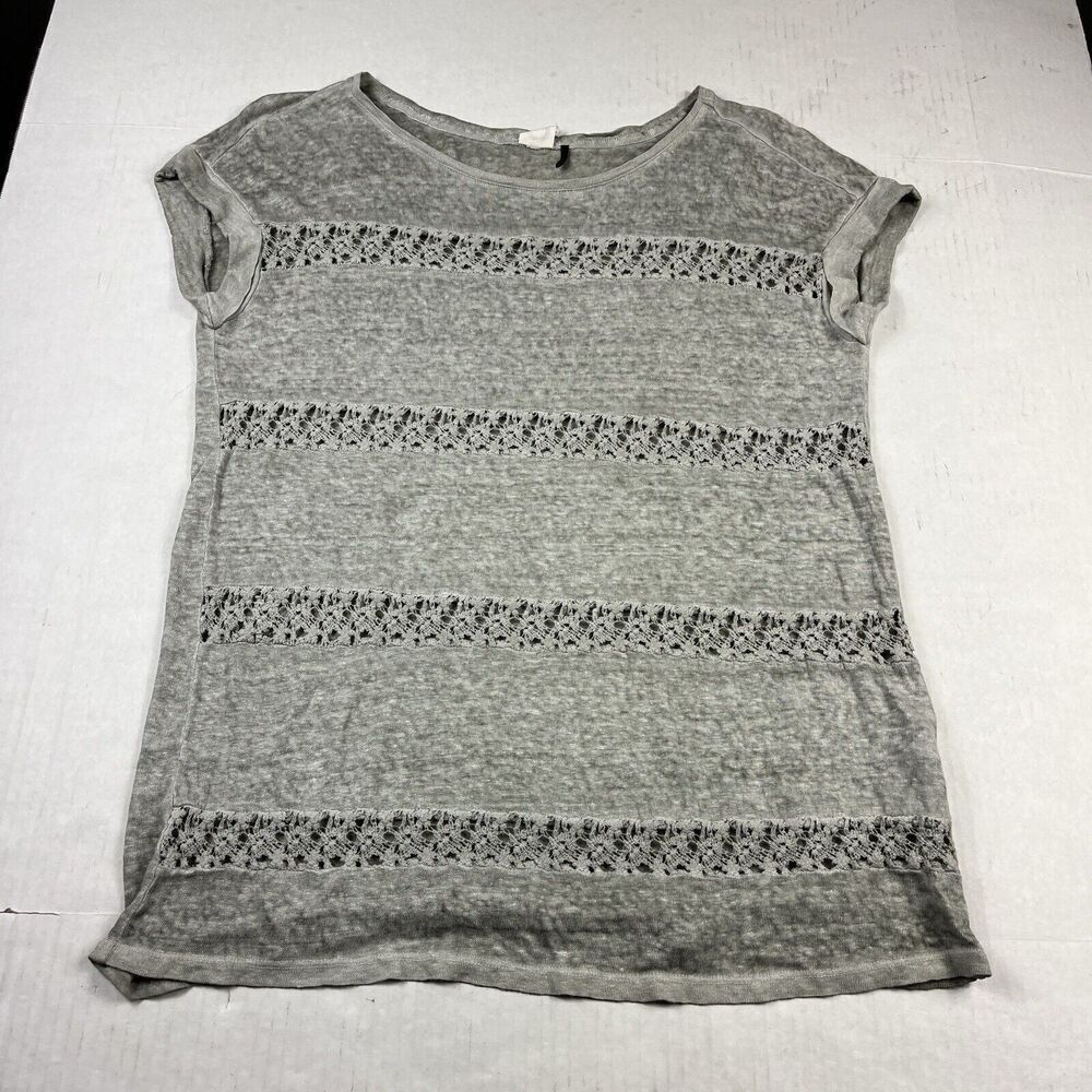 Anthropologie Akemi & Kin Linen knit Top | MEDIUM